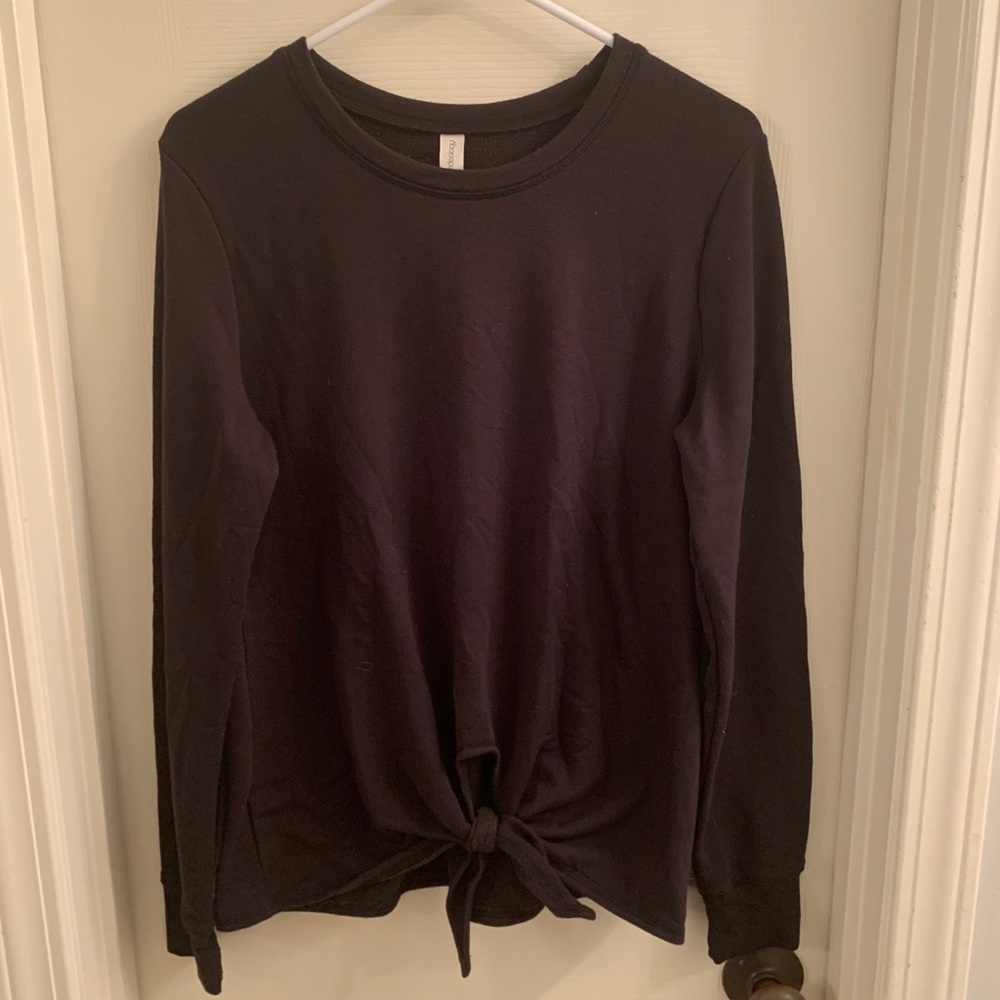 Black tie sweatshirt